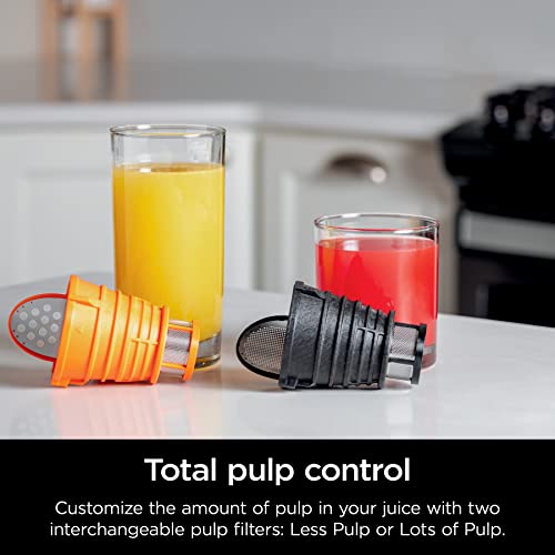 Ninja NeverClog Cold Press Juicer, Powerful Slow Juicer with Total Pulp Control, Countertop, Electric, 2 Pulp Functions, Dishwasher Safe