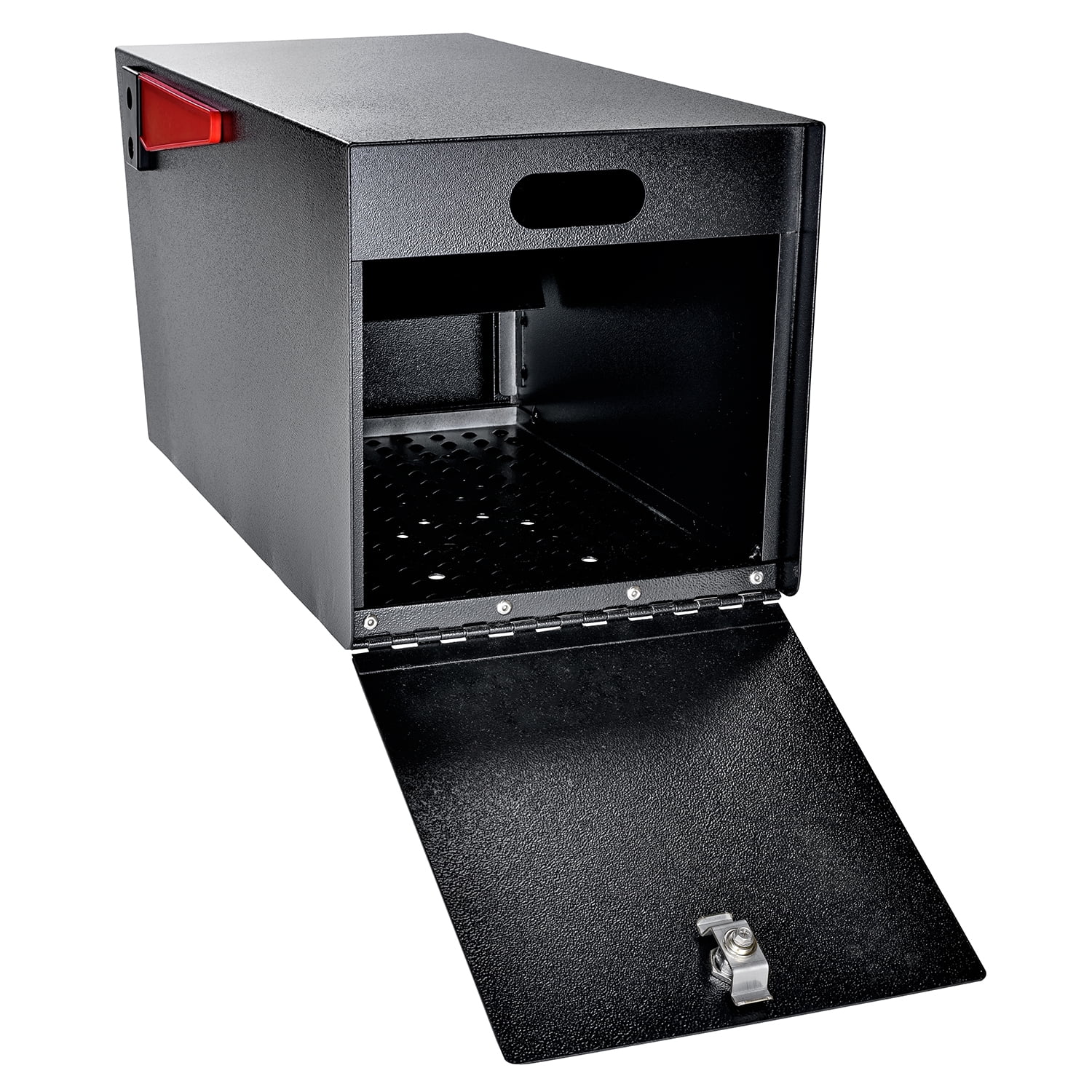 Mail Manager Street Safe Latitude Locking Security Mailbox (Front & Rear Access), Black - Curated Treasures Market
