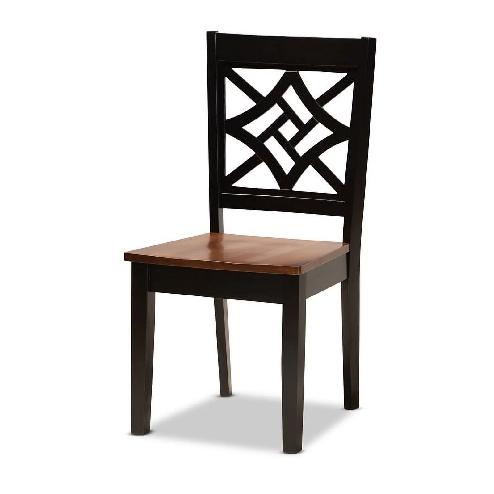 Bowery Hill Brown and Walnut Brown Finished Wood 7-Piece Dining Set