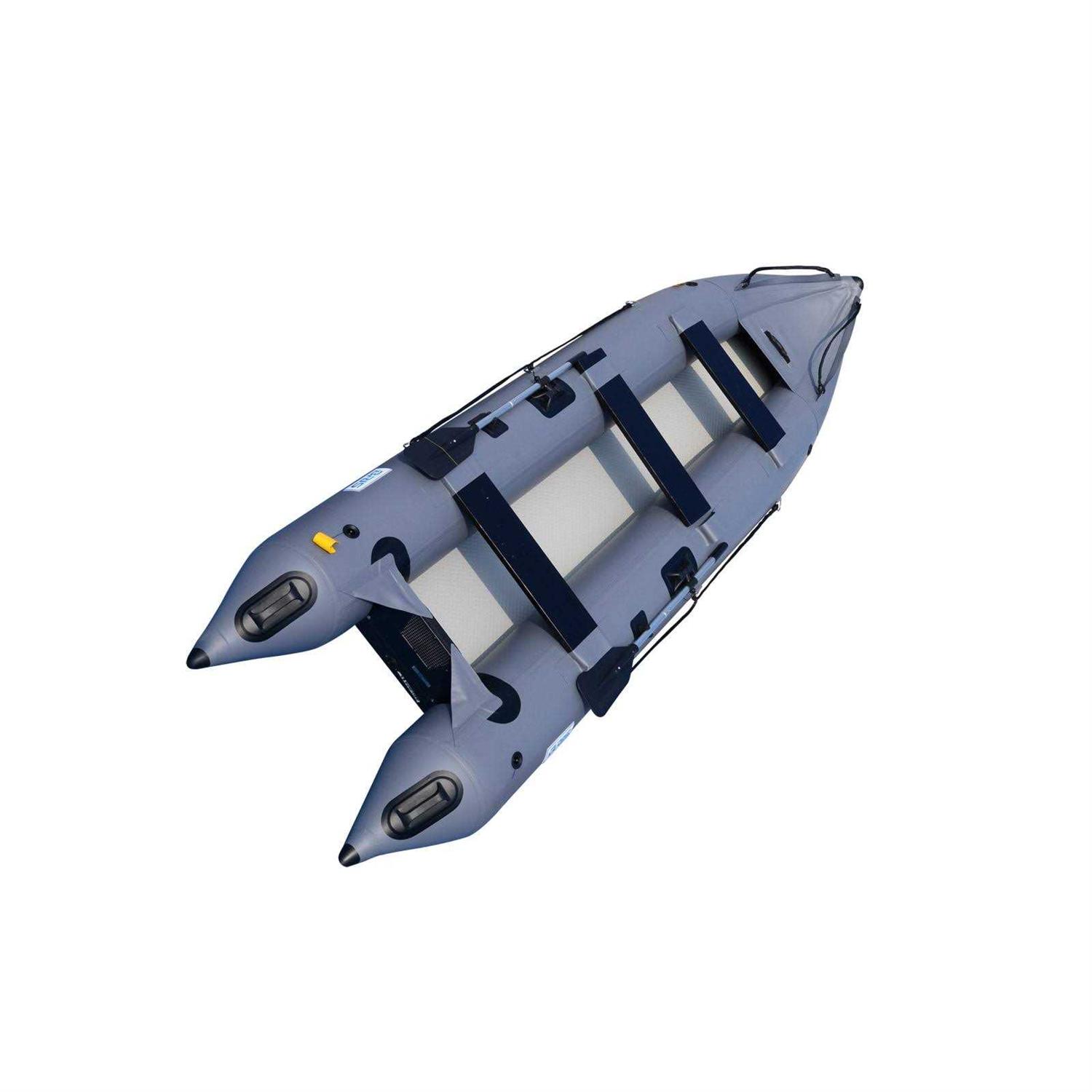 Bris 14.1ft Inflatable Boat Inflatable Kayak 3 Person Kayak Canoe Fishing Inflatable Poonton Boat - Sports Supplies Online Store