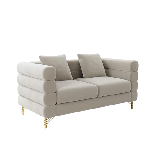 Cloud Couch for Living Room, 79" Modern Overstuffed Deep Seat Boucle Sherpa 3 Seater Sofa with 3 Pillows
