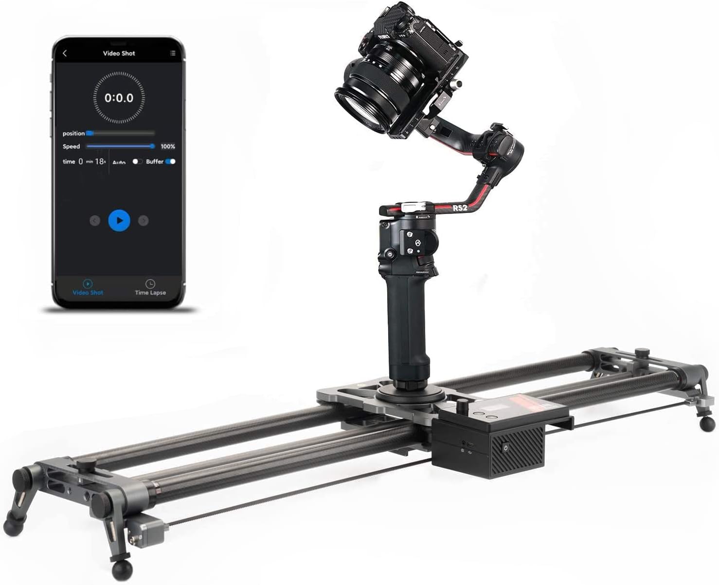 YC Onion Motorized Camera Slider 100cm/39'' with APP Control Carbon Fiber