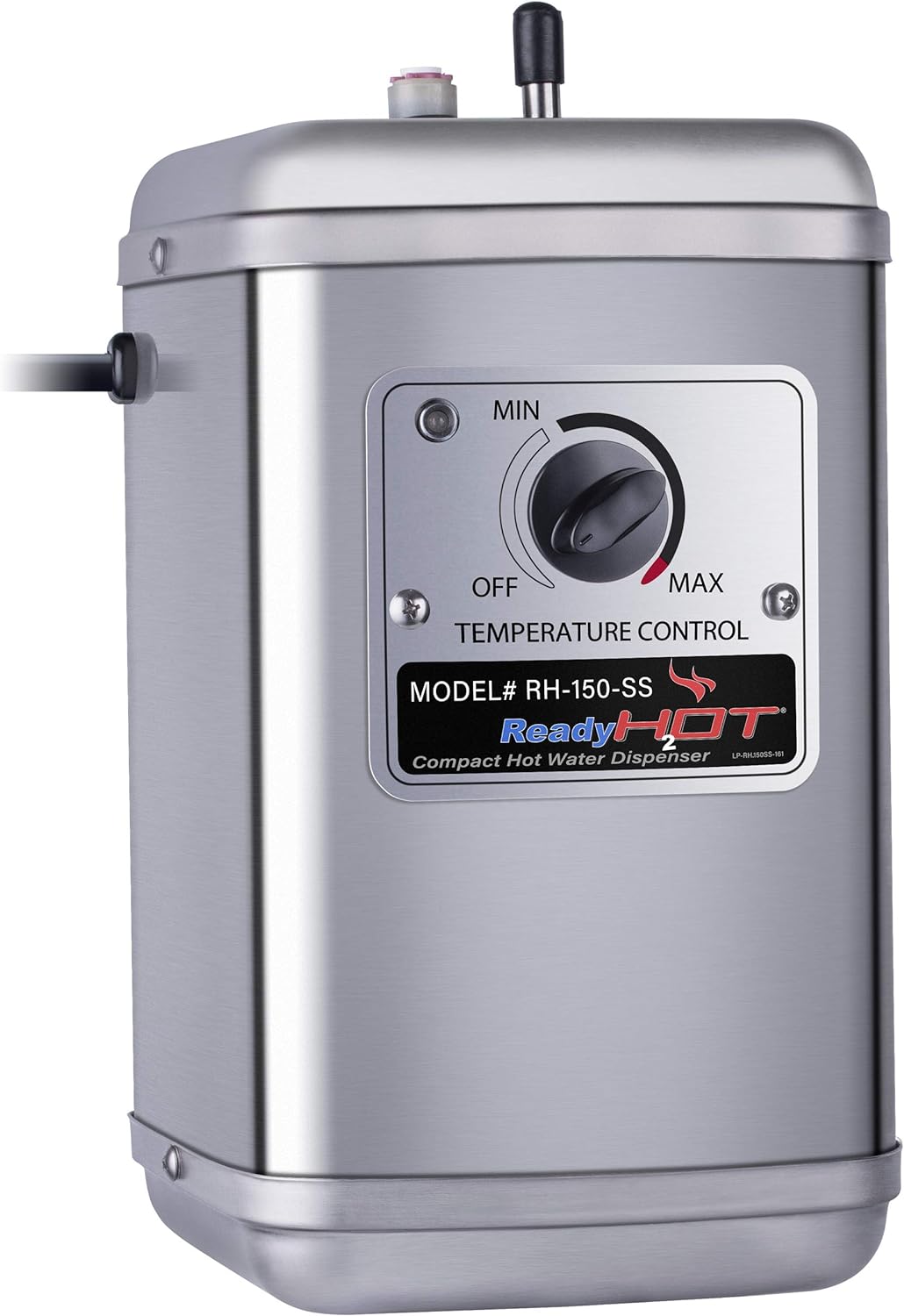 Ready Hot 40-RH-150-SS Compact Water Dispenser, Manual Temperature Control, Reverse Osmosis Compatible, Includes Tank Only, Stainless Steel