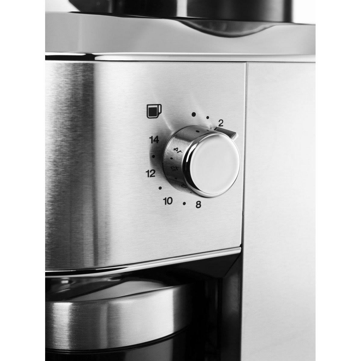 DeLonghi America KG521 Dedica Conical Burr Grinder with Porta Filter Attachment, Silver