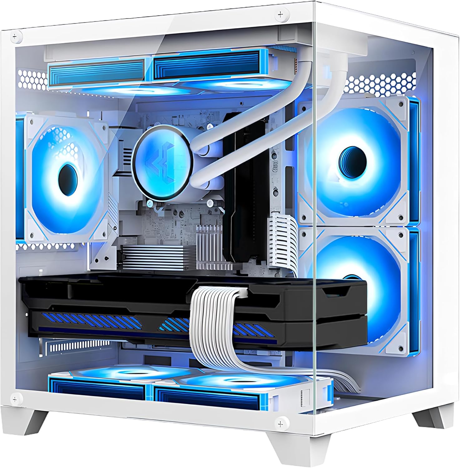 Panorama Gaming PC Desktop - AMD Ryzen 7 5700X3D 8-Core 3.0 GHz AMD 3D V-Cache, RTX 3060 12GB, 32GB DDR4 RAM 3200, 1TB M.2 PCIE SSD