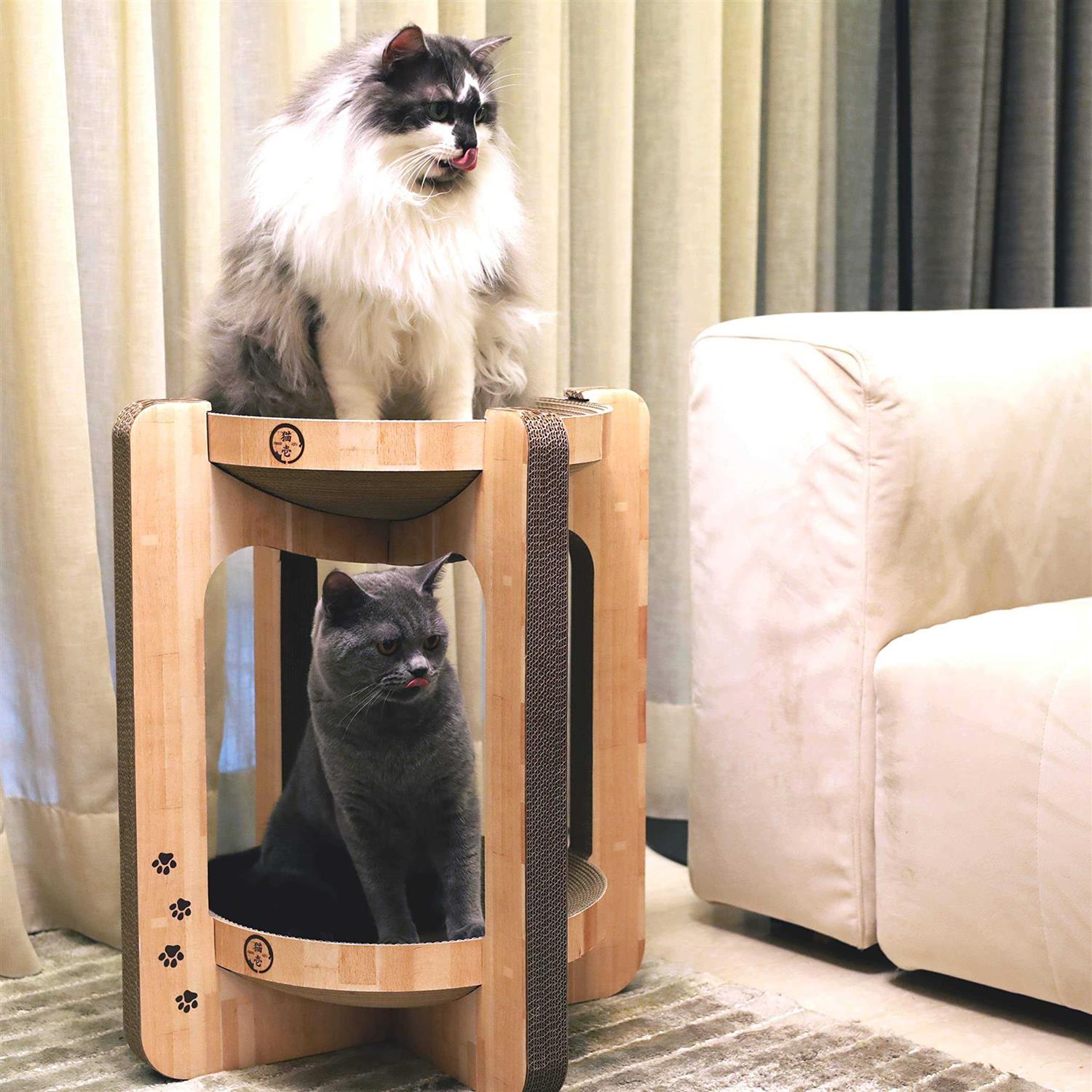 Necoichi Cozy Cat Scratcher Tower - Pet Supplies online store