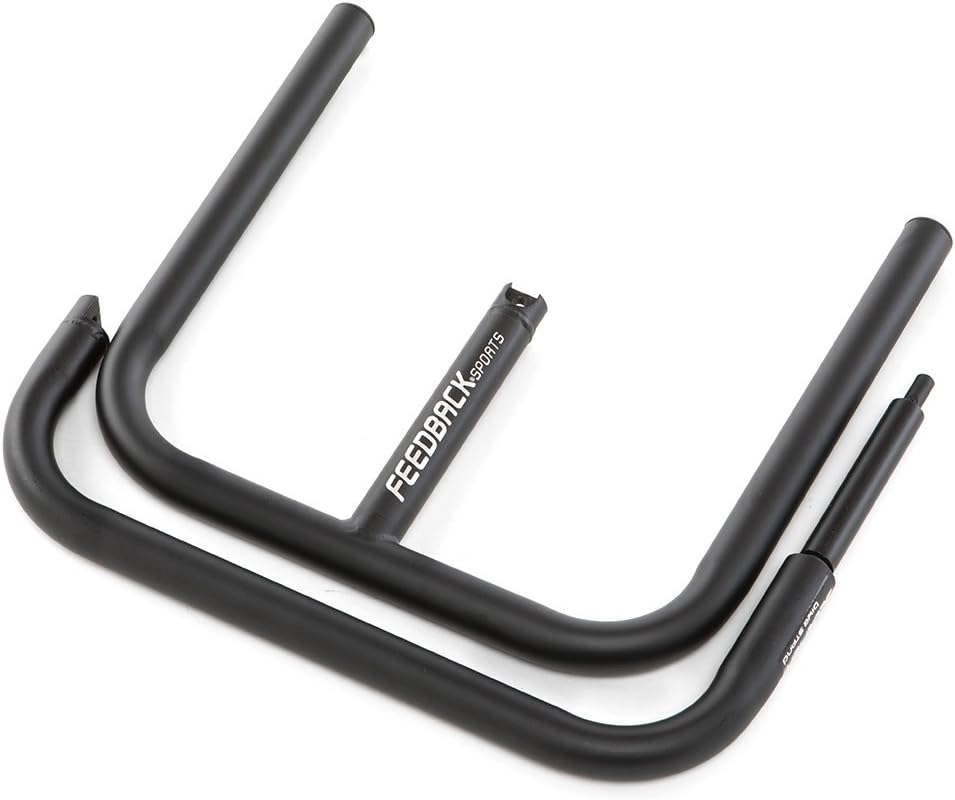 Feedback Sports RAKK Bicycle Storage Stand & Scorpion Moto-Style Bike Stand - 2 Piece (Black)