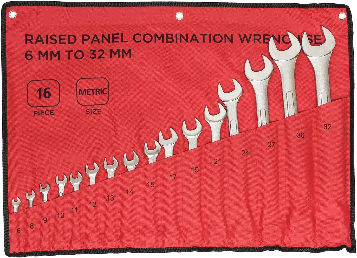 ABN Raised Panel Combination Wrench Set Metric Wrench Set Metric Wrenches Set 6mm-32mm 16pc Combination Wrenches Set Pack of 2