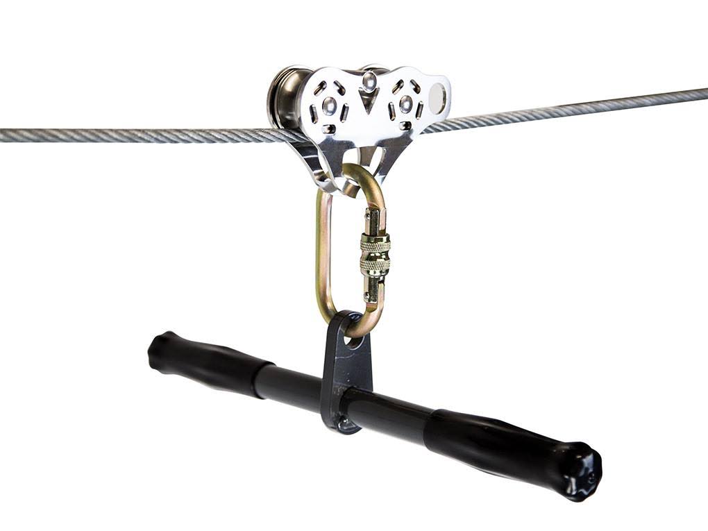Ziplinegear 400& Ultimate Torpedo Zip Line Kit with Trolley Stainless Steel