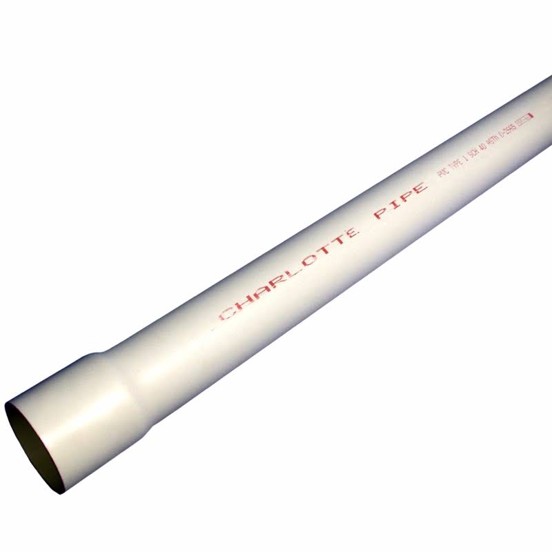 Cresline Schedule 40 Pressure Pipe 1-1/2 in. Dia. x 20 ft. L Bell 330 PSI - Case Of: 1; Each Pack Qty: 1 44156