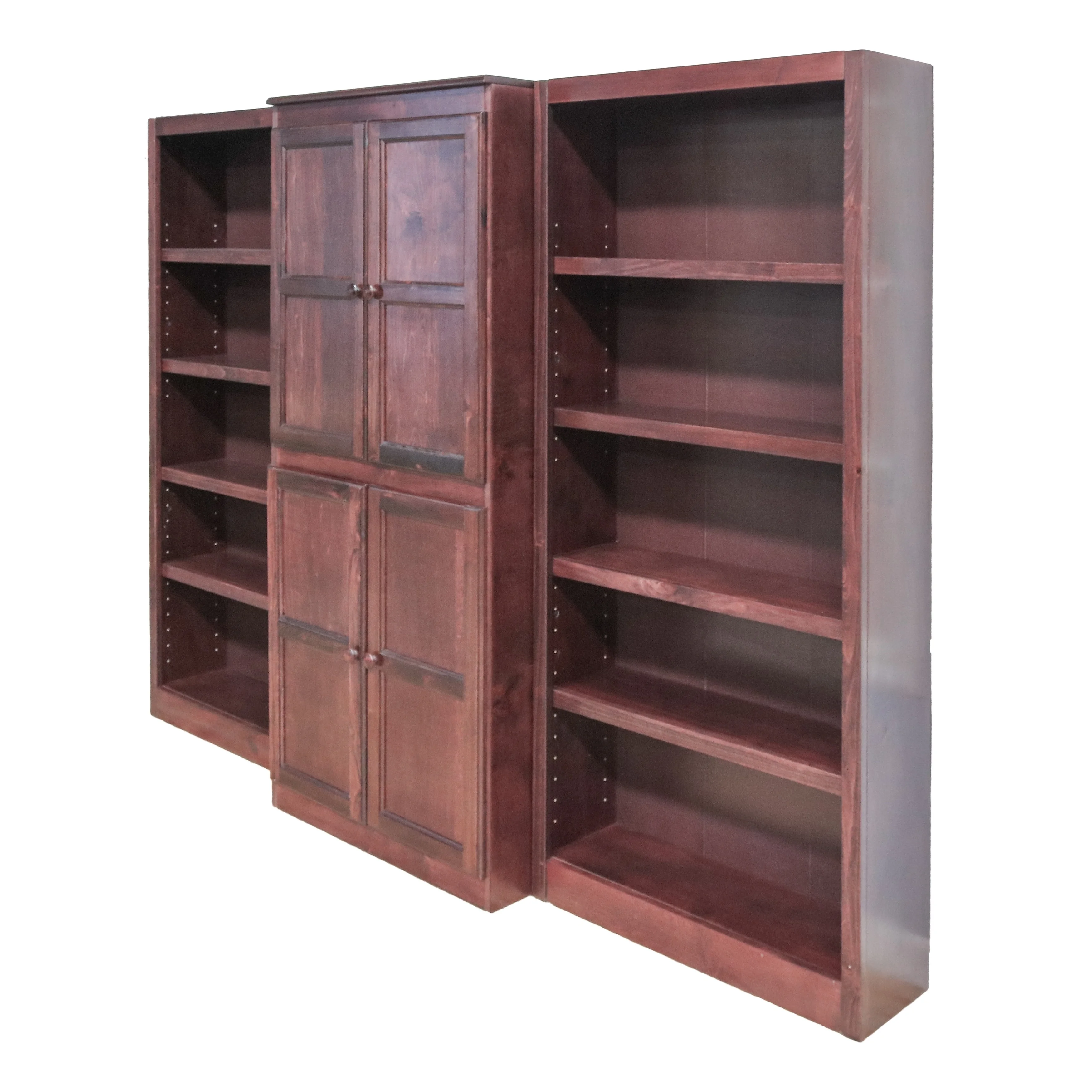 Concepts in Wood WKT3072 3-Piece Wall and Storage System, 15 Shelves Oak Oak Finish