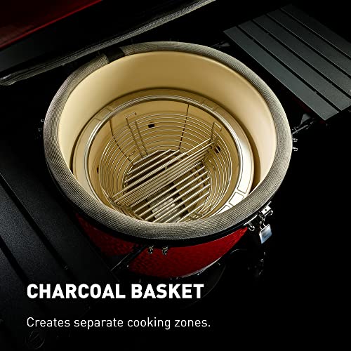 Kamado Joe Big Joe Series II 24-inch Ceramic Charcoal Grill and Smoker with Cart, Side Shelves