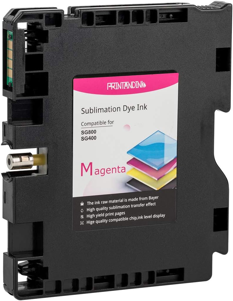 PRINTANDINK Sublimation Ink Cartridges Compatible for Sawgrass SG400 SG800 Printer Transfer DYE Sublimation Print Cartridges
