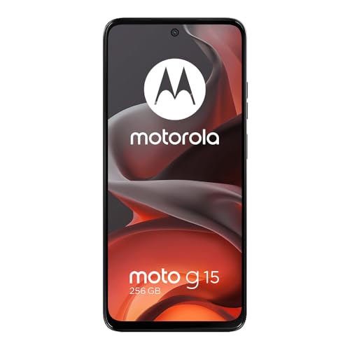 Motorola Moto G15 4G LTE (XT2521-2) 4+256GB Dual Sim | GSM Unlocked | International Model | for T-Mobile, Metro PCS, Mint & Tello - (Gray)
