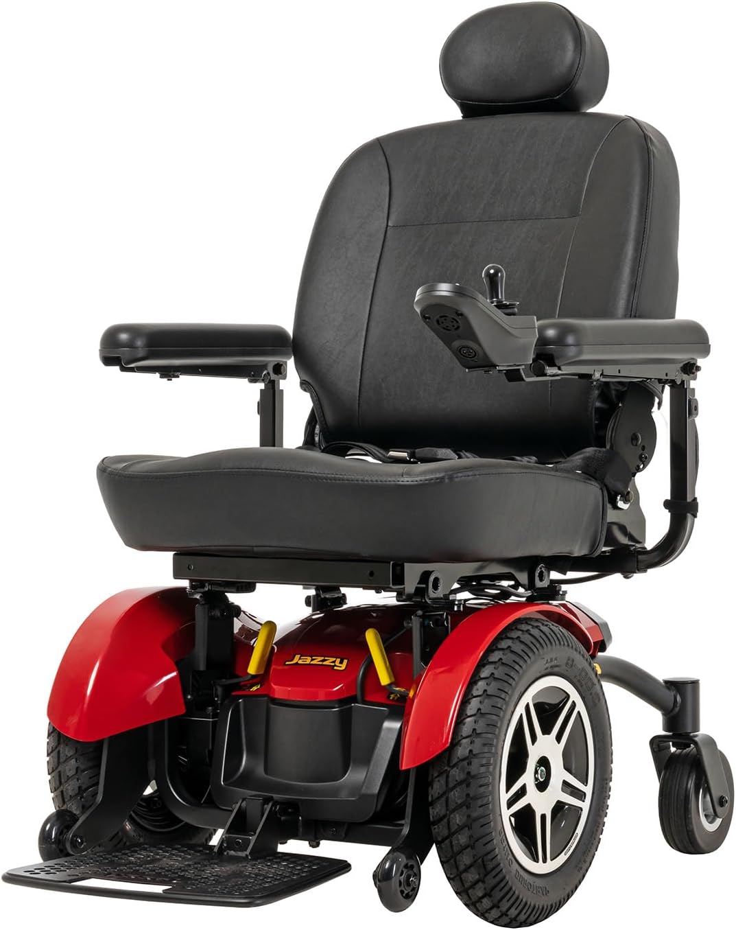 Pride Mobility Jazzy Elite 14 Group 2 Power Chair, Red, Front Wheel Drive, Motorized Electric Wheelchair for Adults, 300 lbs. WC, Up to 4 MPH