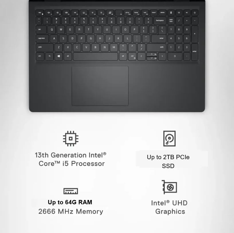 Dell Inspiron Touchscreen Laptop, 15.6" Business & Student Laptop Computer, Windows 11 Pro Laptop 32GB RAM 1TB SSD, Intel i5-1155G7 Processor