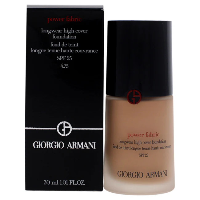Power Fabric Plus Longwear Weightless Matte Foundation SPF 20 - 4.75 by Giorgio Armani for Women - 1 oz Foundation