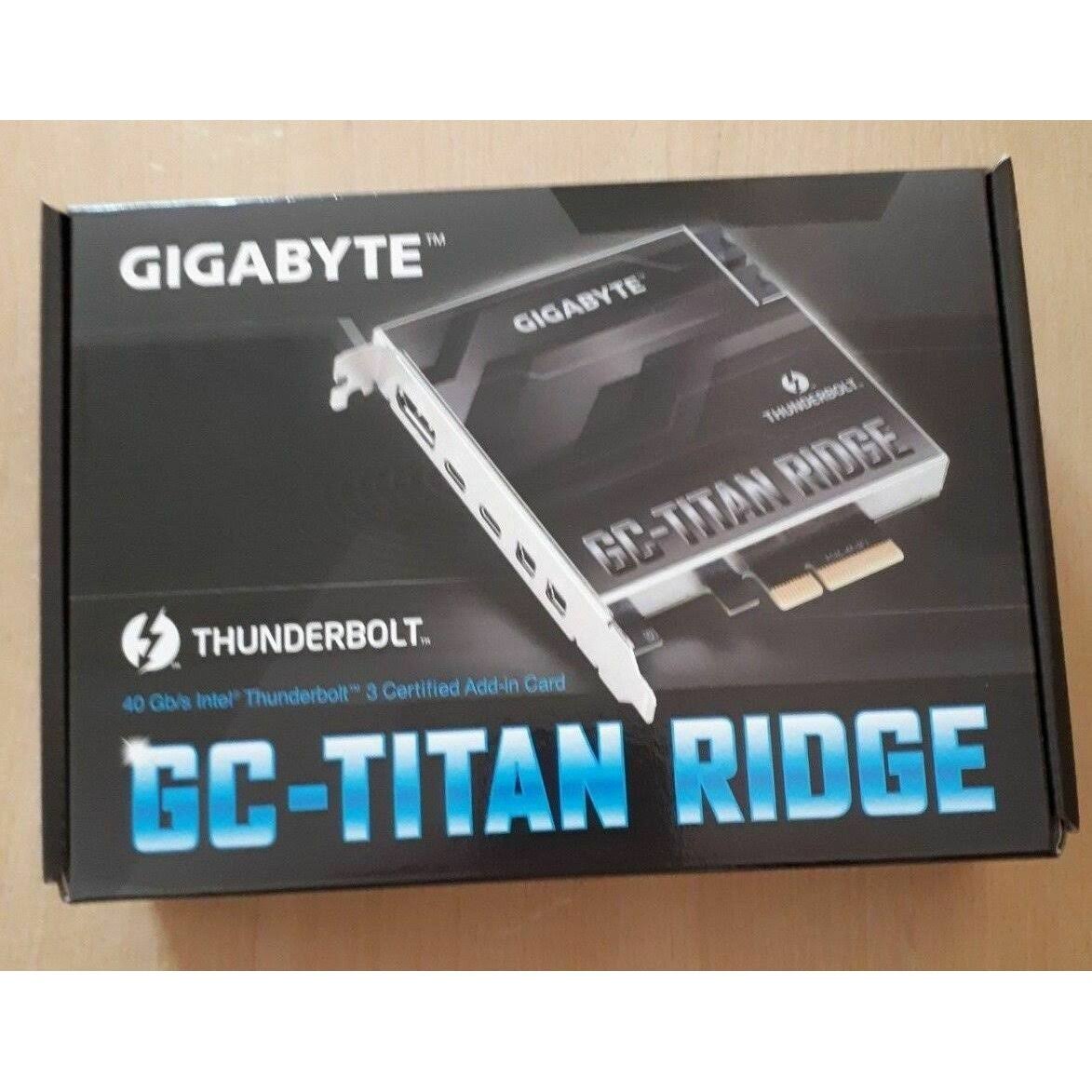 Gigabyte GC-Titan Ridge Thunderbolt 3 PCI-Ex4 Add on Card USB Type-C
