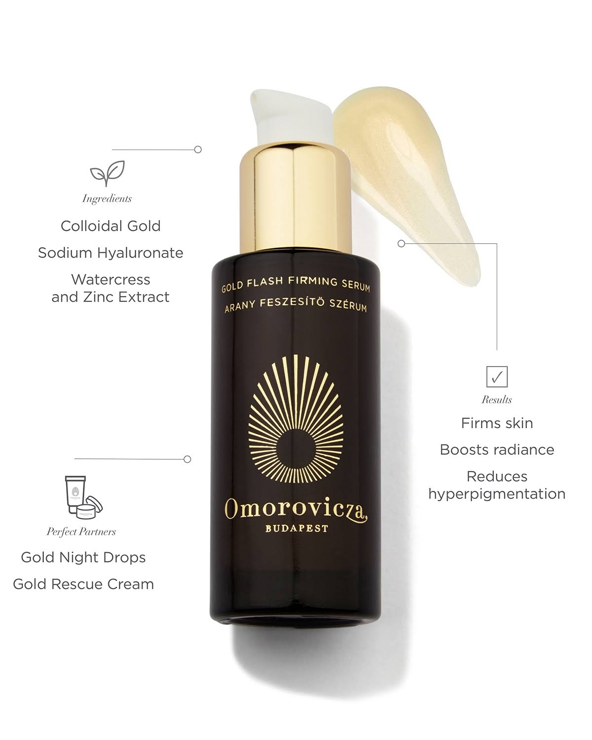 Omorovicza Gold Flash Firming Serum 30ml