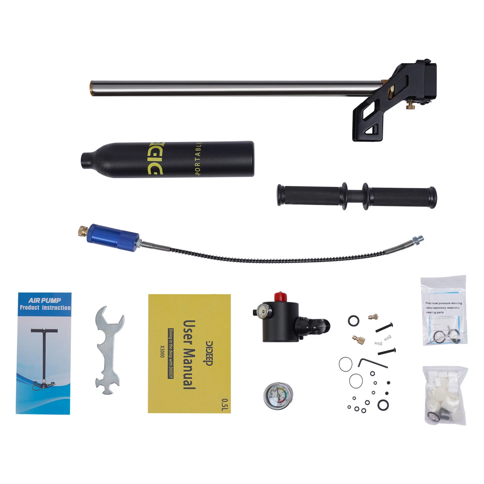 Miumaeov Mini Portable Scuba Tank Oxygen Cylinder Diving Gear Equipment High Pressure Air Pump Underwater Breathing Cylinder
