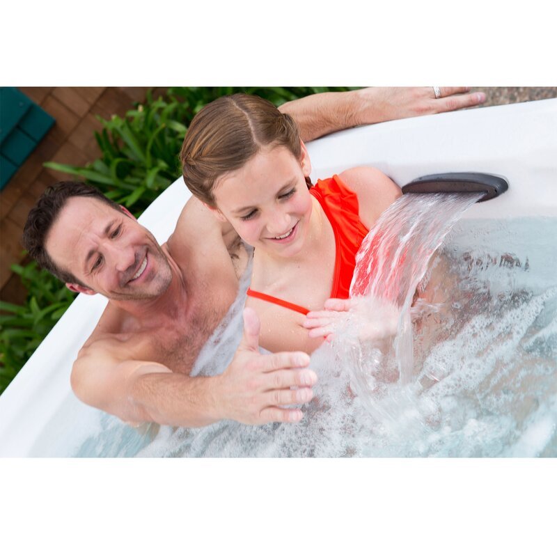 Lifesmart Spas 7 - Person 65 - Jet Square Hot Tub with Ozonator in Espresso