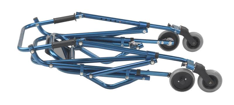 Drive Medical Nimbo 2g Lightweight Posterior Walker with Seat Medium Knight Blue