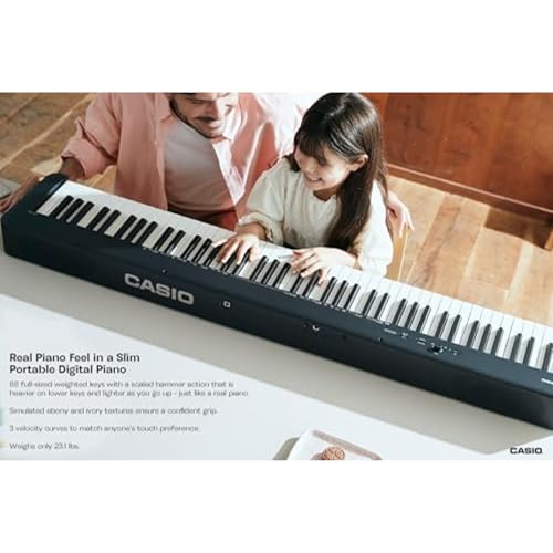 Casio CDP-S160 – 88-Key Weighted Digital Piano with Scaled Hammer Action Keyboard | Duet Mode for Students | Realistic Feel