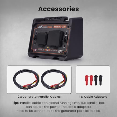maXpeedingrods 4000 Watt Dual Fuel Inverter Generator with Bluetooth&reg; Control Start, with Generator Parallel Kit with 120V 30A