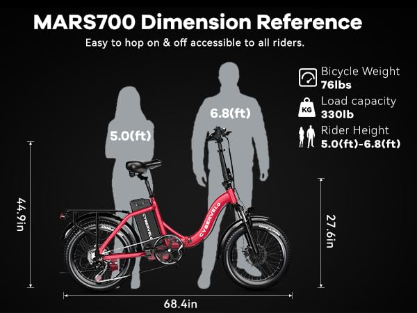 1000W Folding Electric Bike, 48V E Bike,30+MPH, 20" Fat Tire Electric Bike for Adults, Adult Electric Bicycles for Long Commutes-80 Miles Max Range