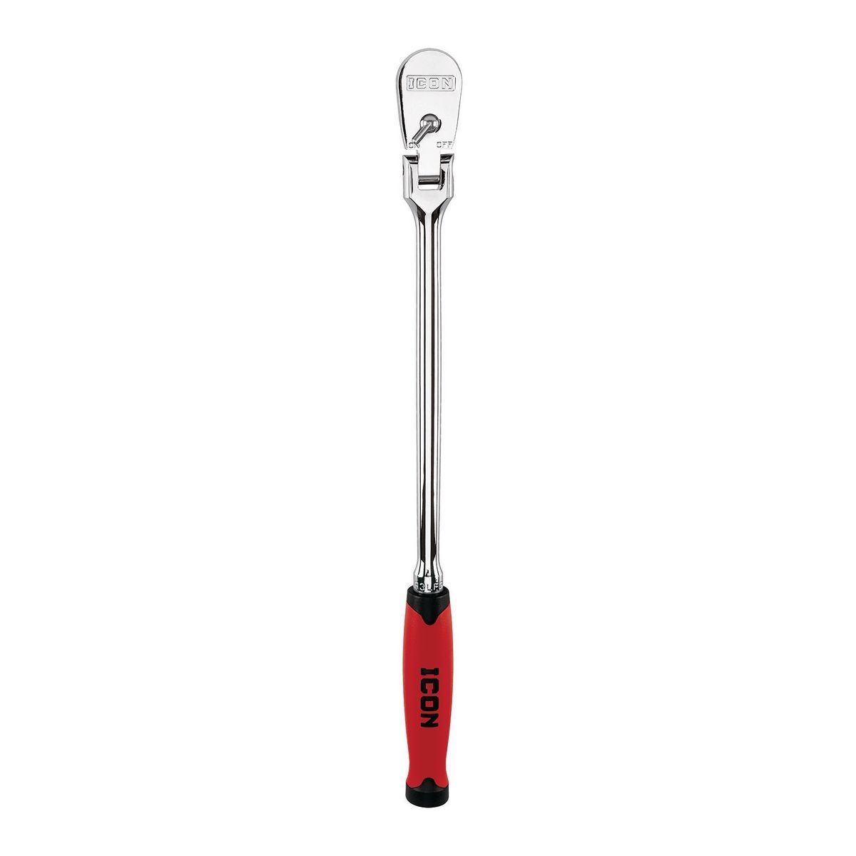 ICON 1/2 in.  Drive Professional Long-Reach Flex-Head Ratchet with Comfort Grip