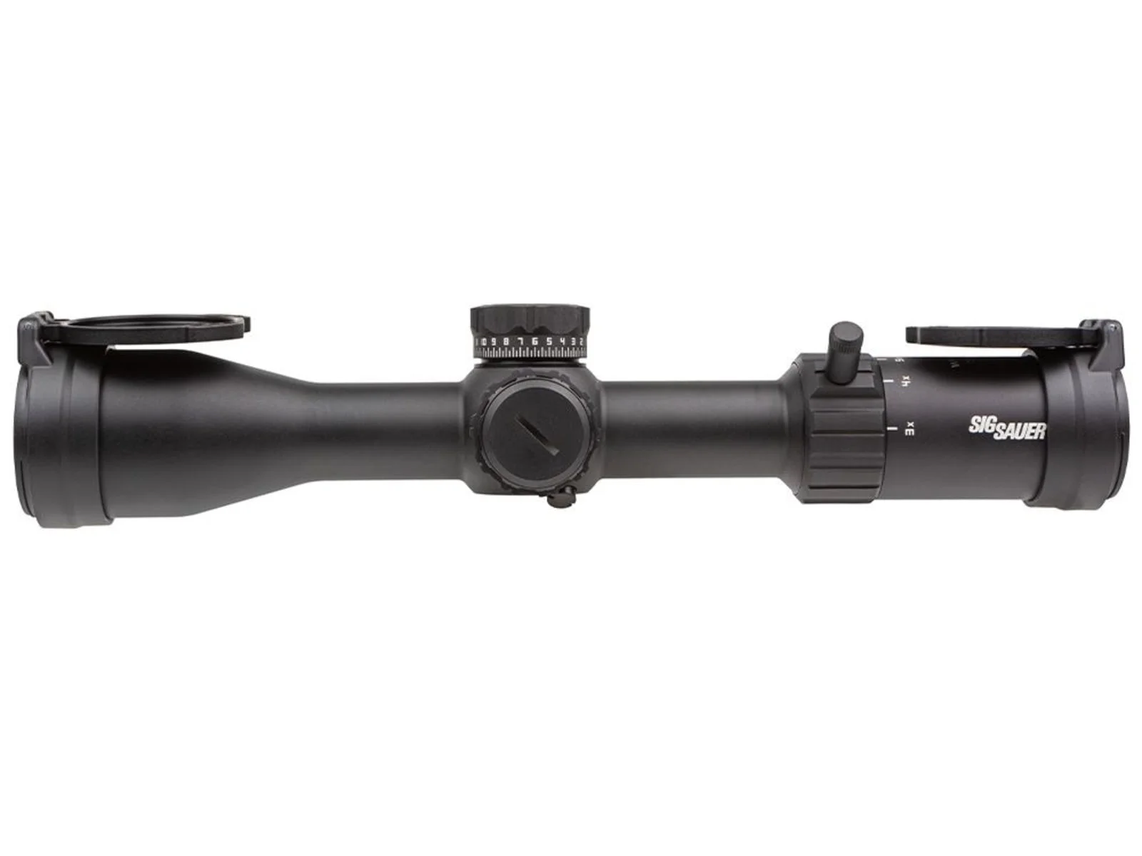 SIG SAUER Whiskey4 3-12x44mm Rifle Scope, Second Focal Plane, Hellfire Illum BDC