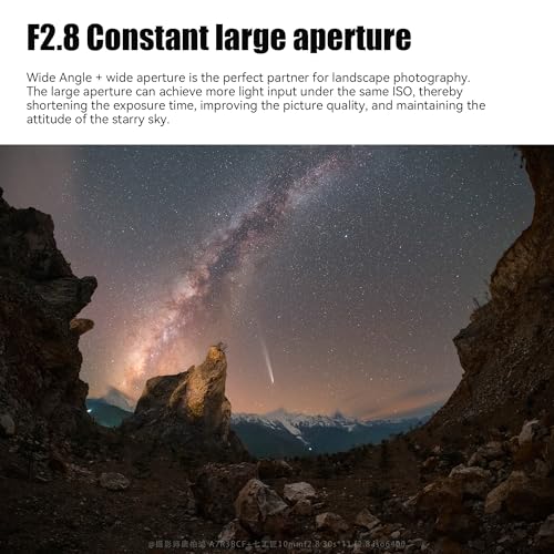 7artisans 10mm F2.8 II Full Frame Ultra Wide Angle Fisheye Lens 185°Manual Focus for Nikon Z-Mount Mirrorless Cameras Z7II/Z6II/Z5/Z6/Z7/Z9