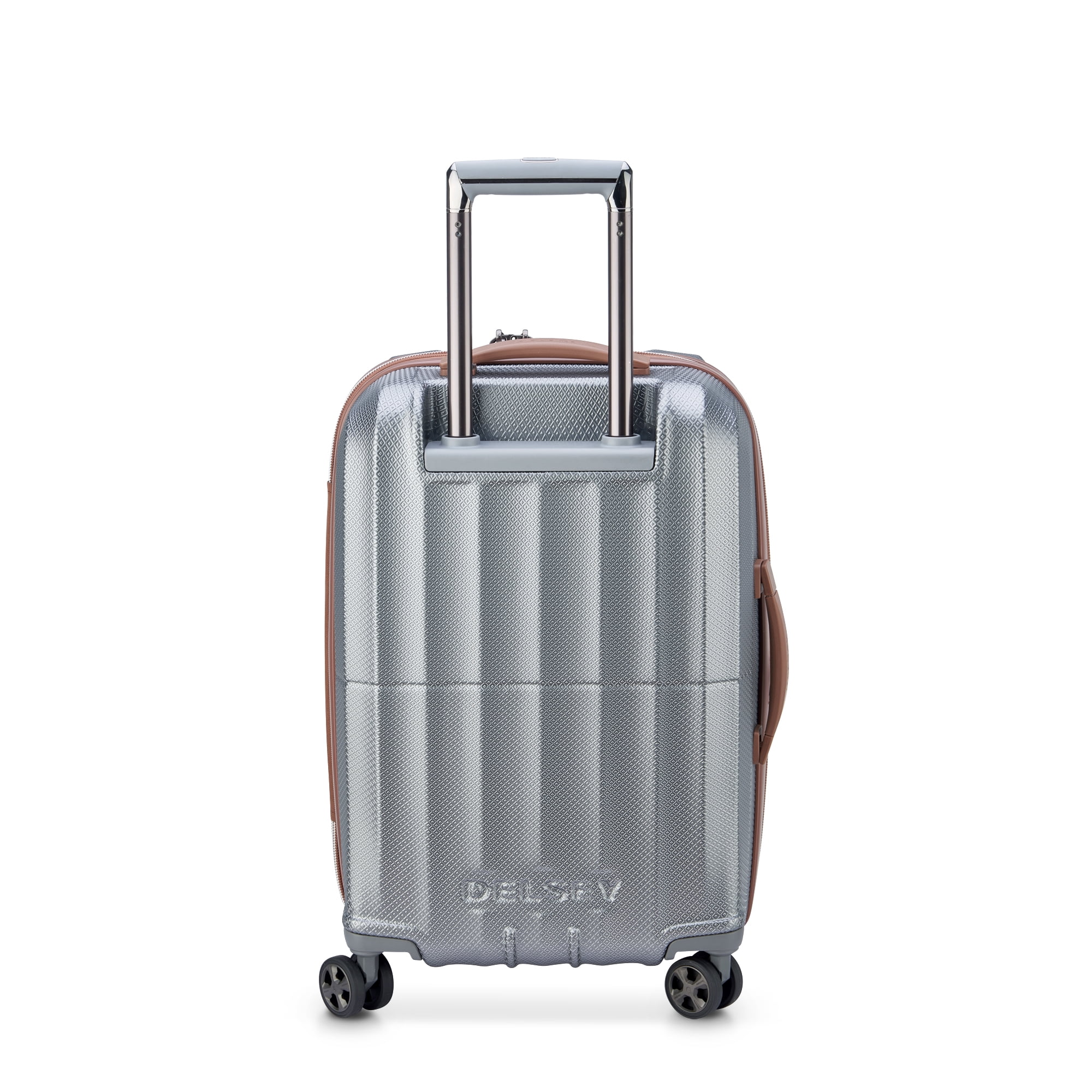 DELSEY PARIS St Tropez 21" Hardside Spinner Carry-On Luggage, Platinum - Curated Treasures Market