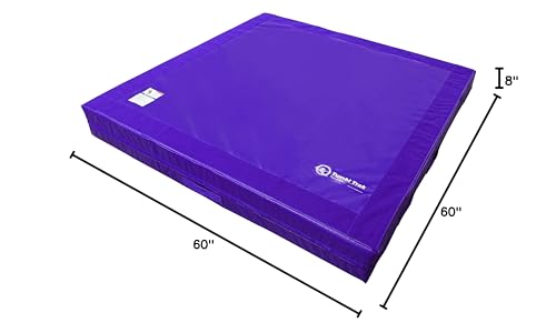 Tumbl Trak Modular Practice Mat - 5 Ft x 5 Ft x 8 in Thick - Build Your Own Practice Crash Mat for Gymnastics, Cheerleading, Dance