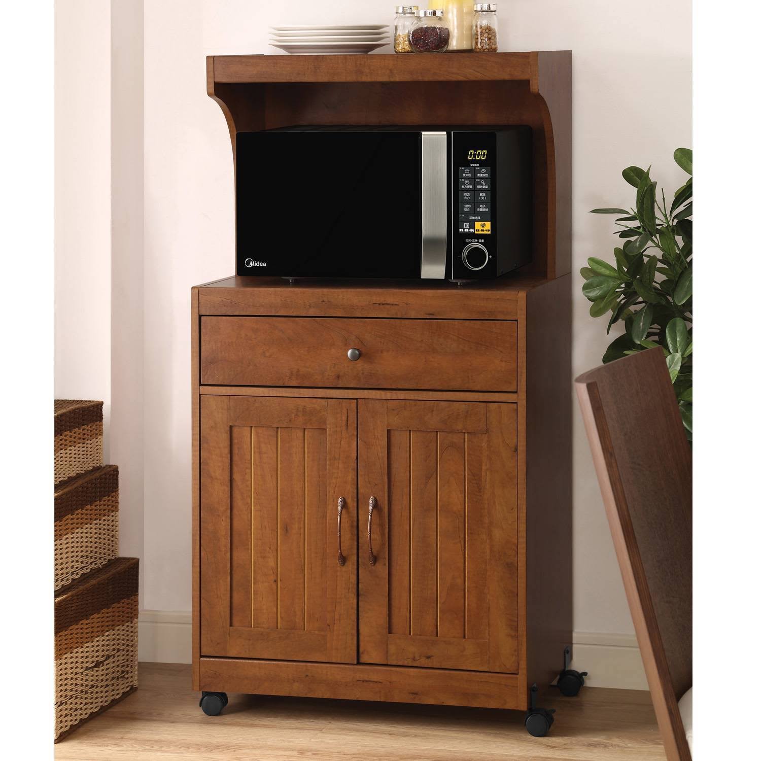 Microwave Cart Oak - Home Source