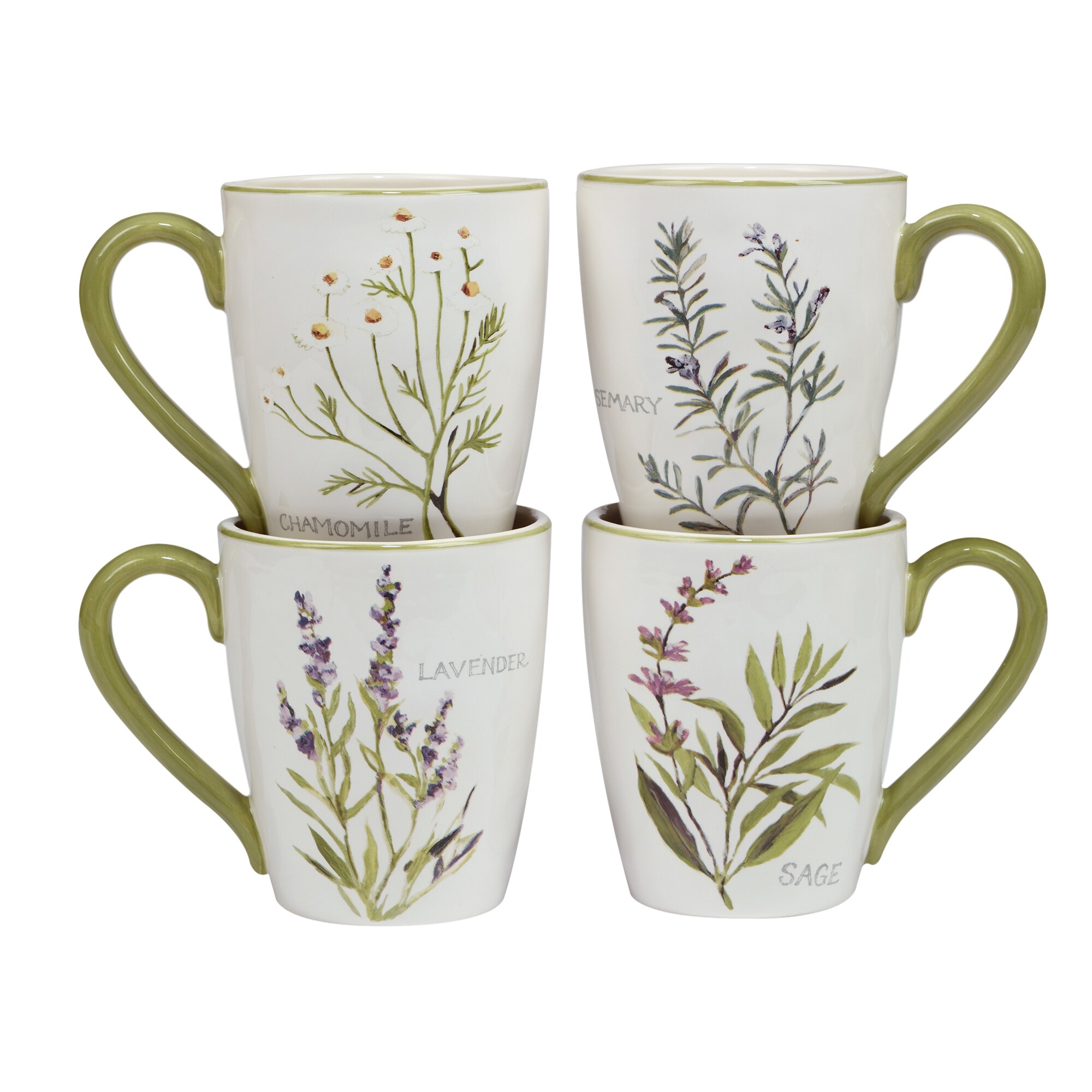 Certified International  Fresh Herbs 16-Piece Dinnerware Set, Service for 4