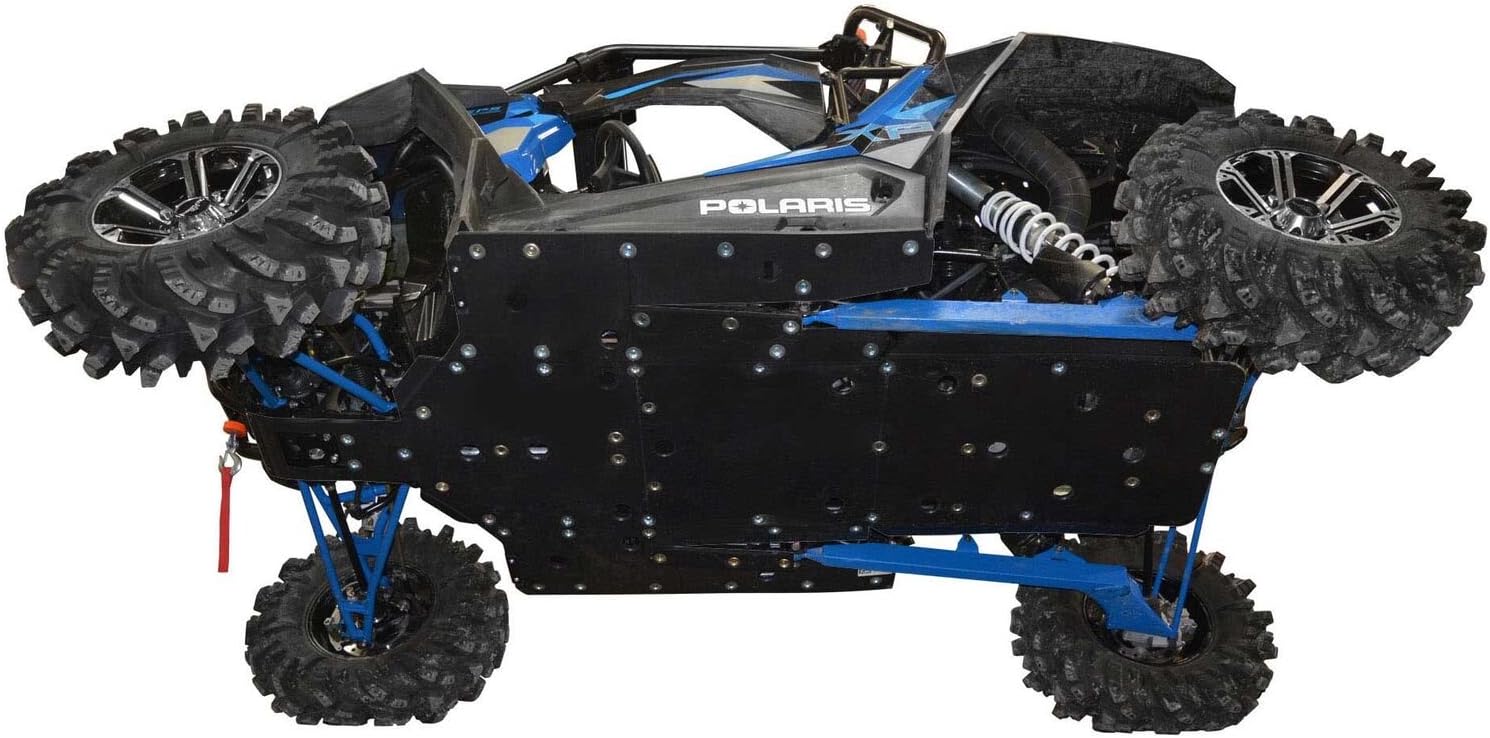 SuperATV Full Skid Plate for 2014-2015 Polaris RZR XP 1000 | Made In The USA l 1/2” Thick Proprietary ARMW Material | Full Front to Back Protection |