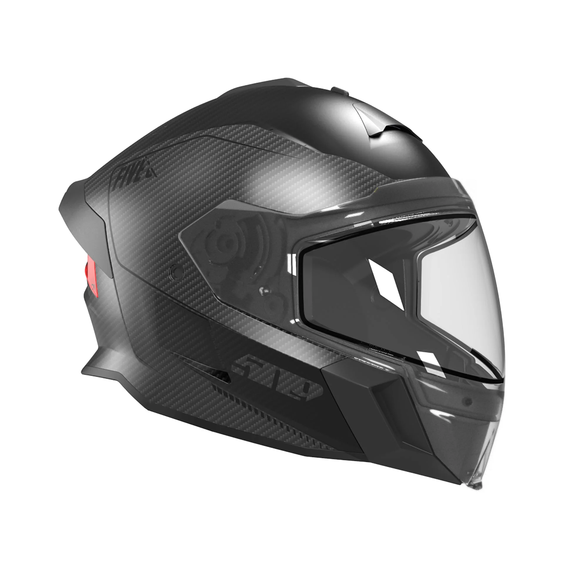 509 Delta V Carbon Ignite Snowmobile Helmet Heated Visor - Black Ops - SML