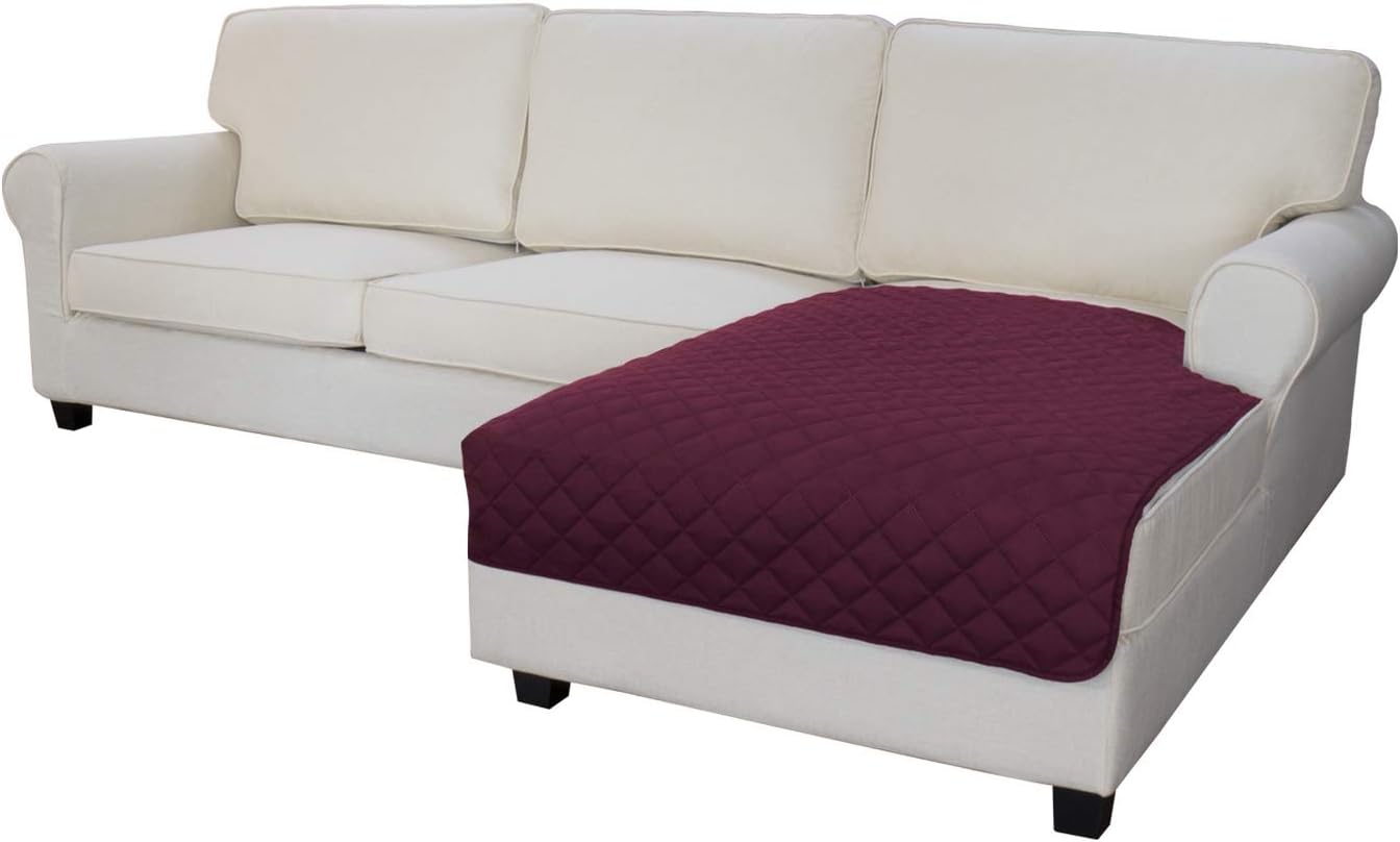 Easy-Going Sofa Slipcover L Shape Sofa Cover Sectional Couch Cover Chaise Lounge Slip Cover Reversible Sofa Cover Furniture Protector Cover for Pets