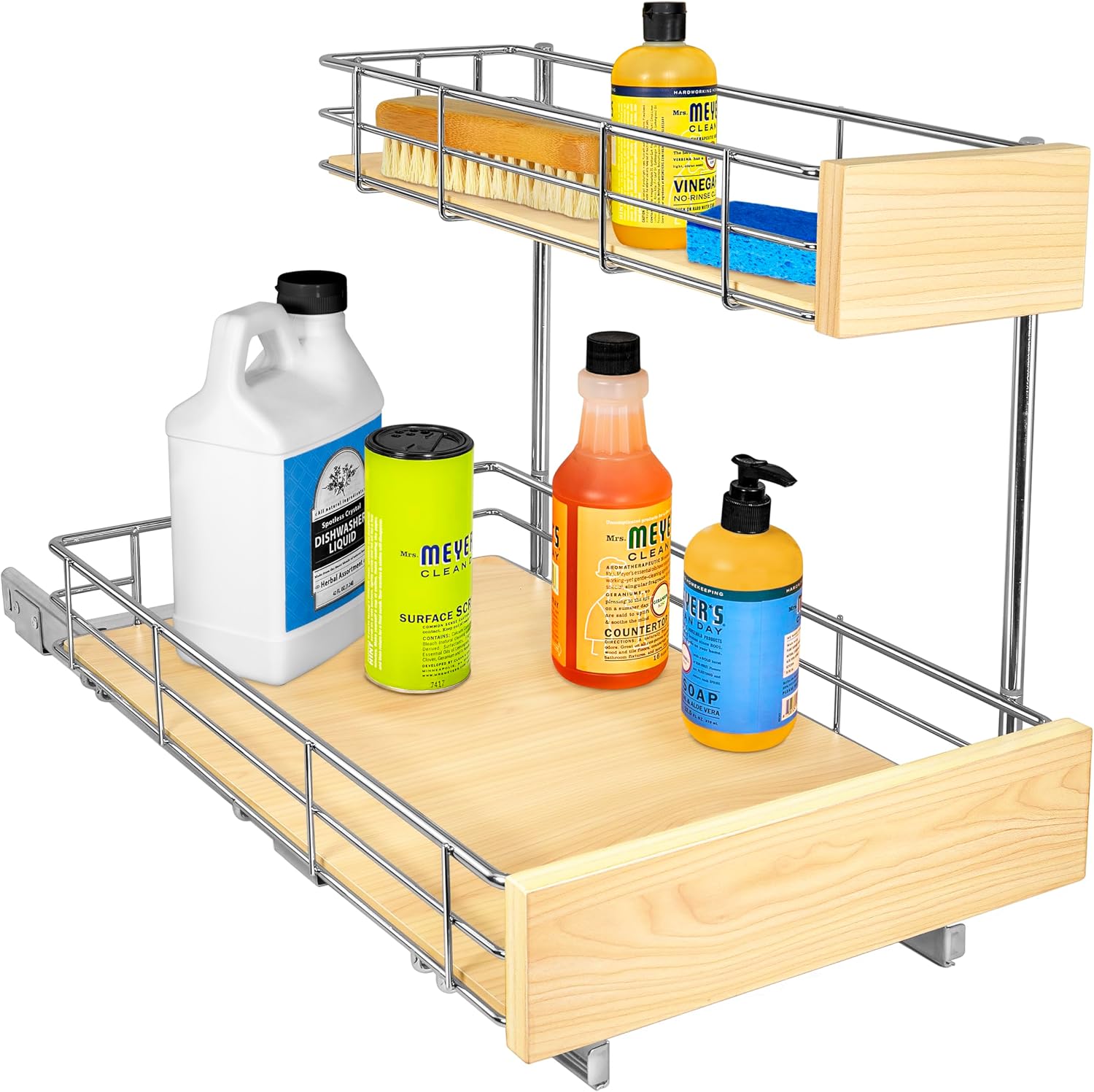 LYNK PROFESSIONAL® Pull Out Under Sink Kitchen Cabinet Organizer - 11.5 in. x 18 inch deep Drawer