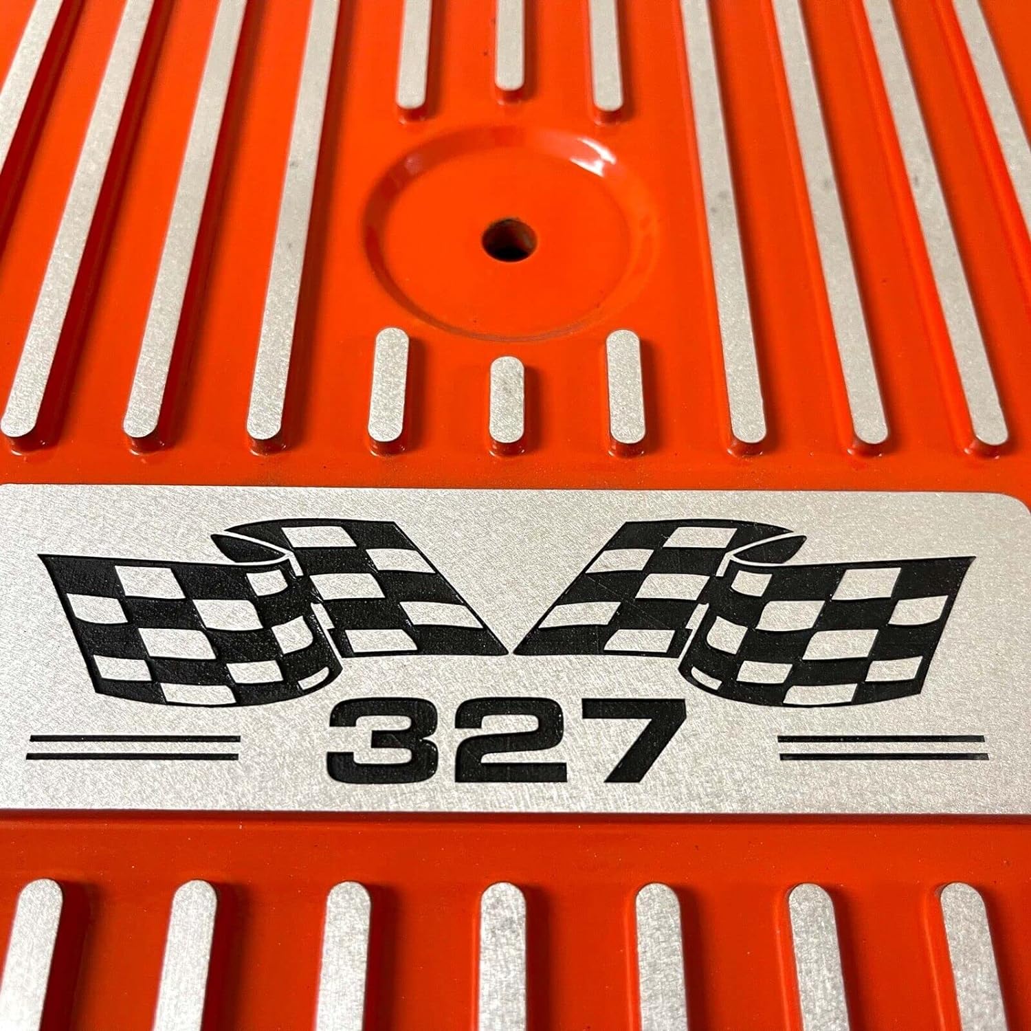 Small Block Chevy 327-13" Round Air Cleaner Kit - Orange