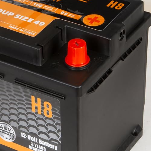 BCI Group 24F Car Battery, 12V 70Ah Automotive Battery Premium Maintenance Free AGM Batteries, 710CCA, 120RC, 36 Months Warranty