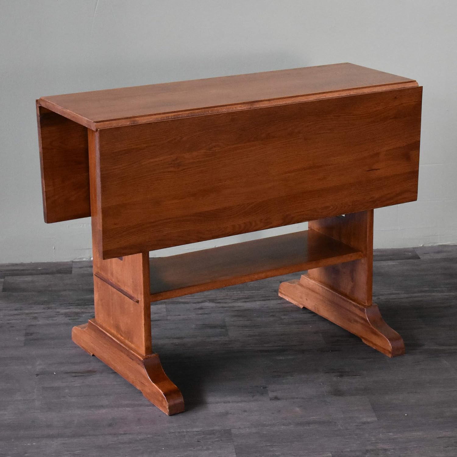 Crafters and Weavers Mission Solid Oak Drop Leaf Dining Table - Michael's Cherry (MC1)