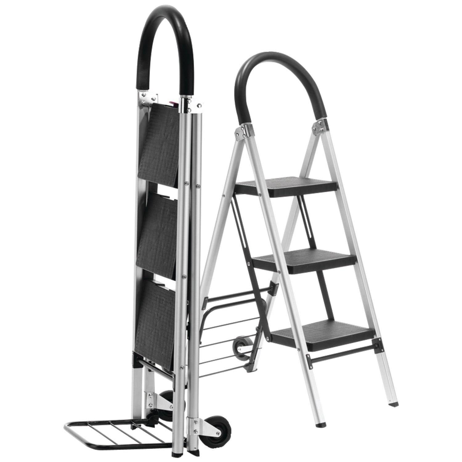Conair Travel Smart Professional Grade - Step ladder/ hand cart - 3 steps - aluminum TS32LHT