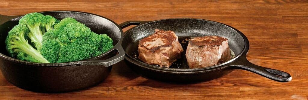Lodge Combo Cooker Cast Iron, 10.25", Black