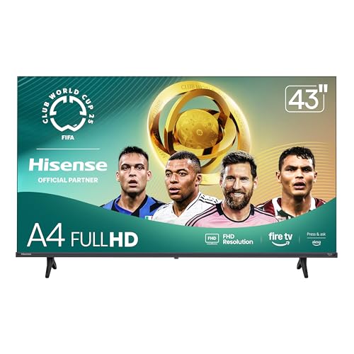 Hisense 40-Inch Class A4 Series FHD 1080p Smart Fire TV (40A4NF, 2025 Model) - DTS Virtual: X, Slim Bezel Design, Alexa Built in