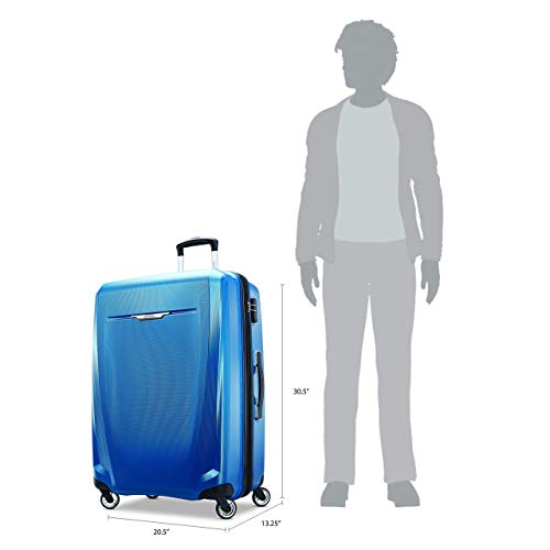 Samsonite Winfield 3 DLX Hardside Expandable Luggage with Spinners, Silver, Carry-On 20-Inch
