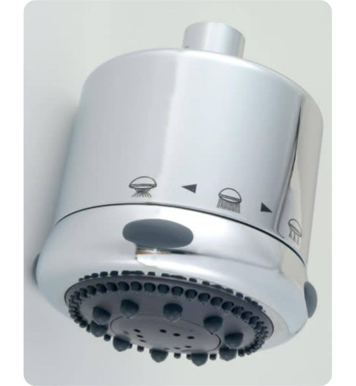 Jaclo Frescia 4x22 Wall/Ceiling Mount Multi-Function Light Grey Face Showerhead in Polished Gold, Flow Rate: 2.0 GMP, SKU: S139-