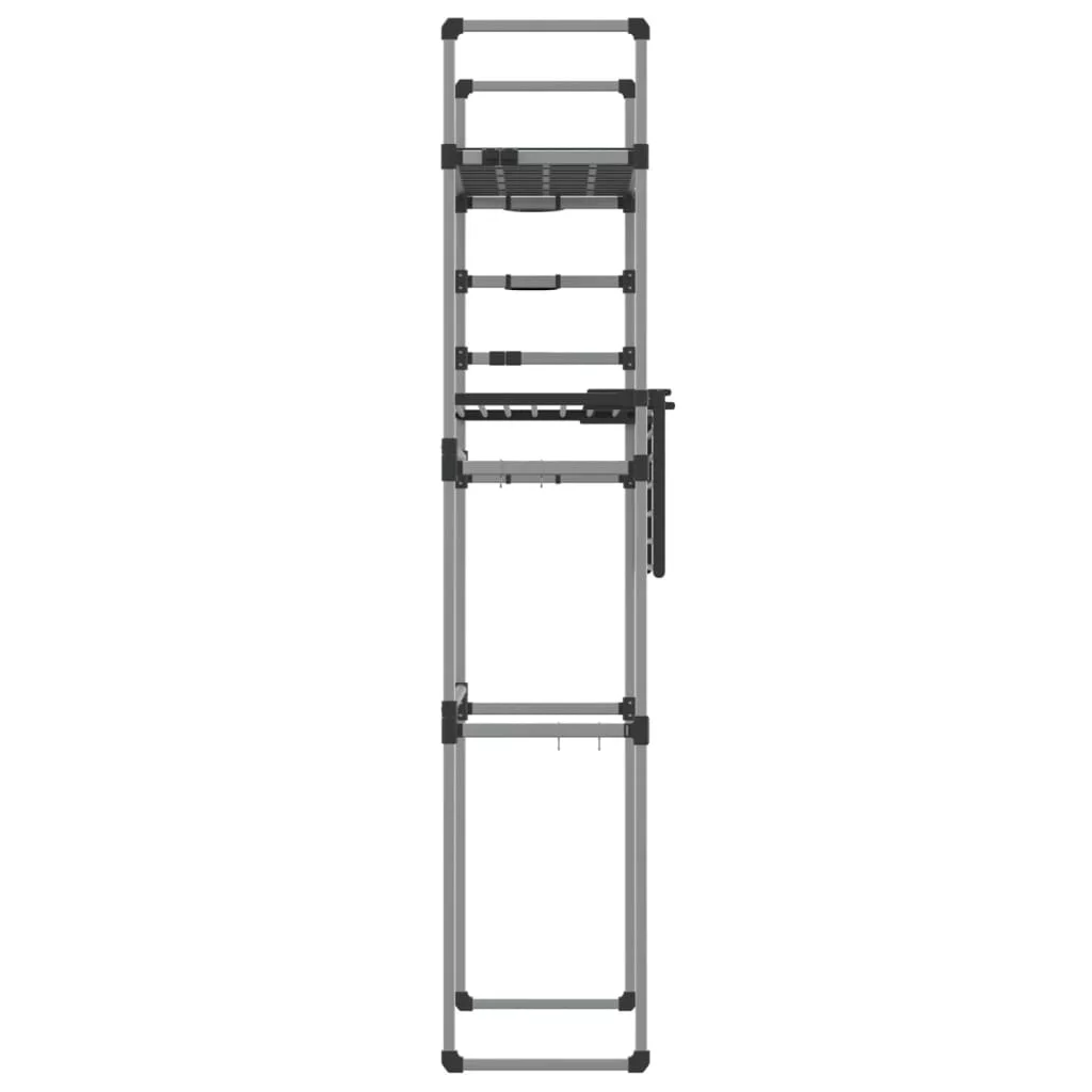 Anself Washing Machine Shelf 30.3"x20.5"x75.6" Aluminum