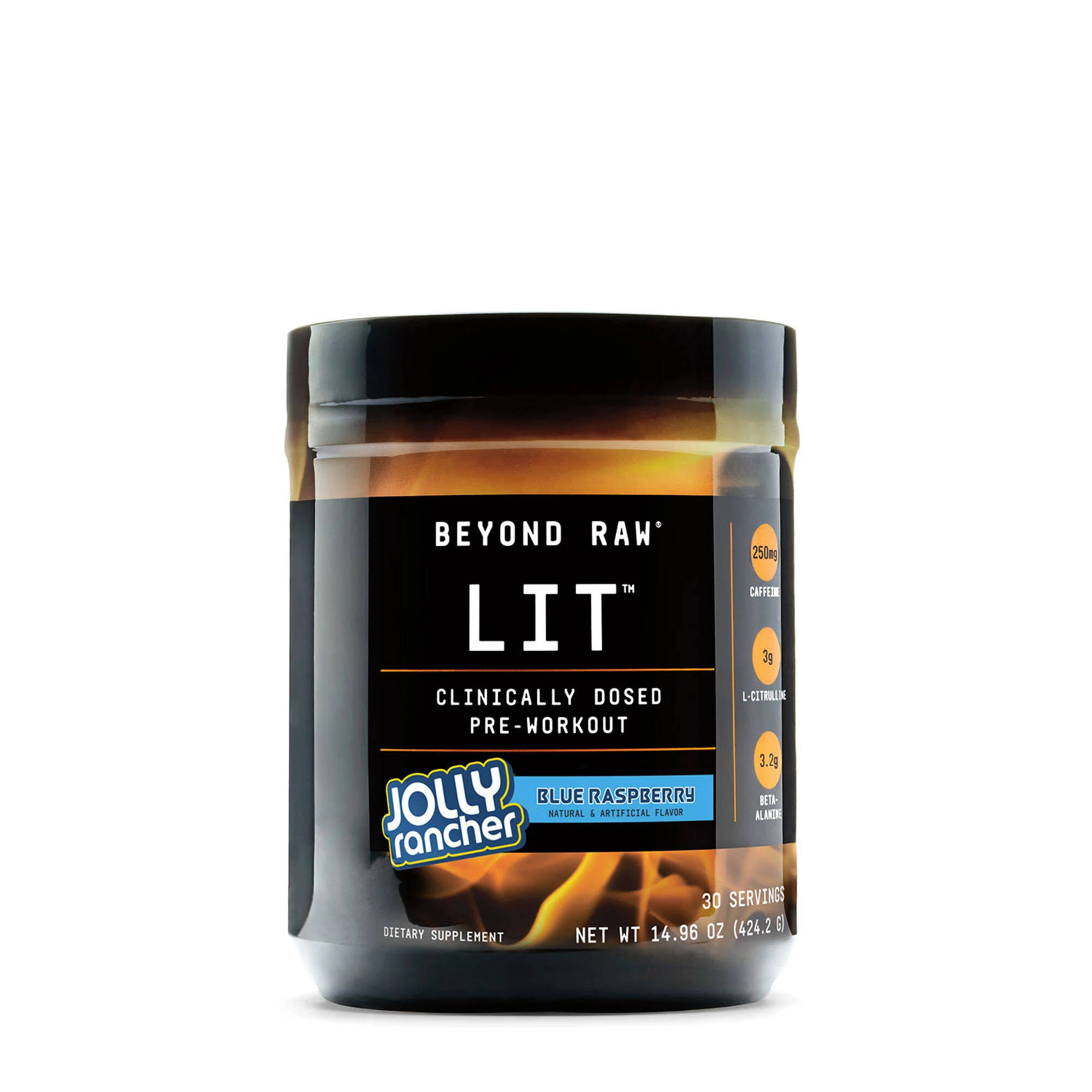 Beyond Raw Lit Pre-Workout - Jolly Rancher Blue Raspberry